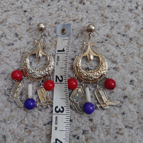Vintage western earrings - Picture 2 of 4